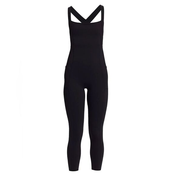 Free People Movement My High Jumpsuit Women's Sz XL in Black NWT Yoga Studio - Picture 2 of 6